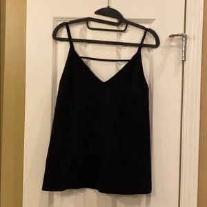 Black Velvet Tank Top